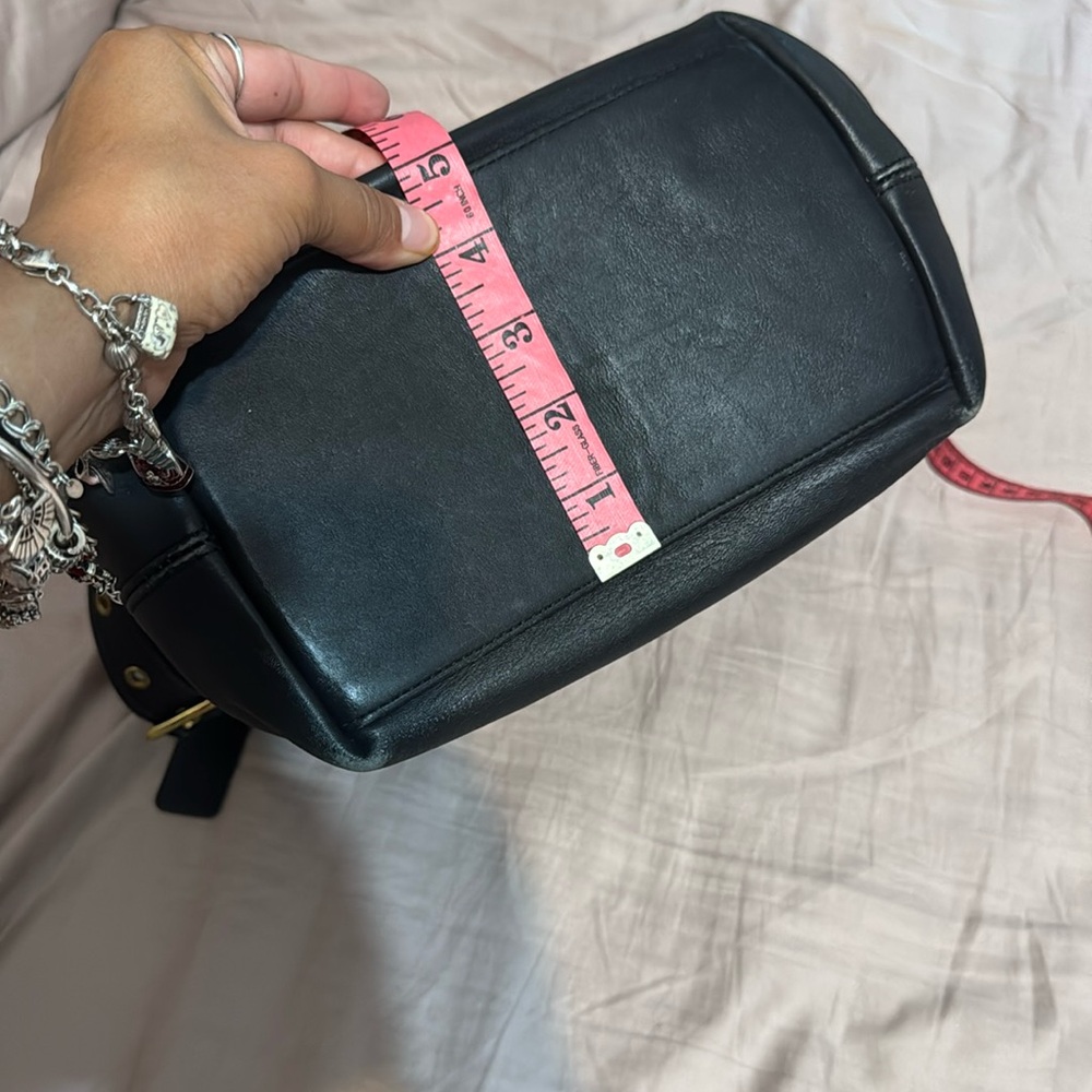Coach Vintage legacy black leather bucket bag 9165 - Picture 4 of 17
